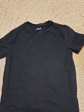 Cat & Jack Black Short Sleeve Crew Tee